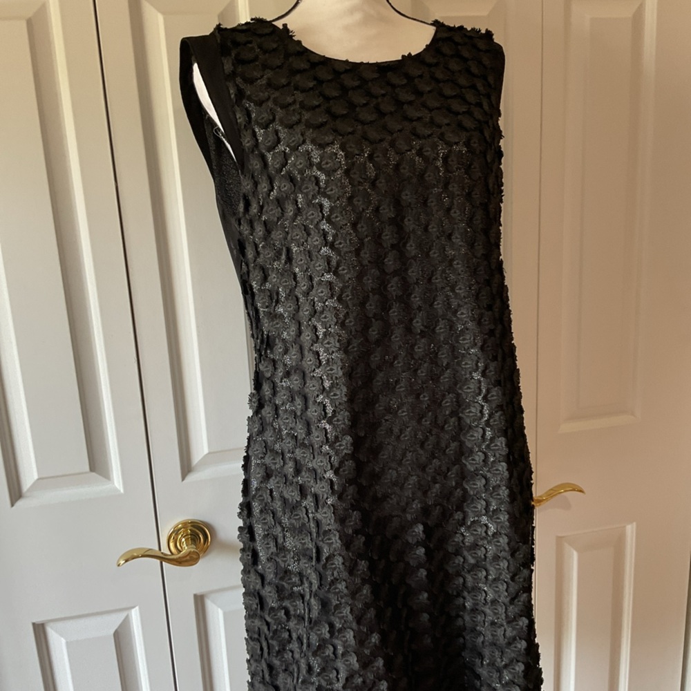 Reiss Chic Black Sleeveless Midi Dress